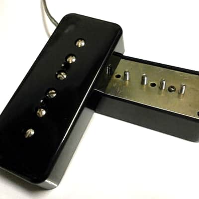 Q pickups SOAP BAR P90 Pickups SET Black 50s Vintage Fits Les Paul SG Epi Gibson Electric Guitar image 2