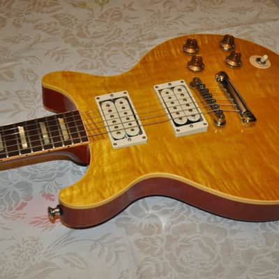 Custom Jam City Guitar by Jim Weyandt Double Cutaway - Flametop image 2
