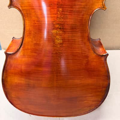 Gunter von Aue 4/4 Cello – German Made – Full Size – w/ Leather Case – Crack Repair Needed / Plays image 19