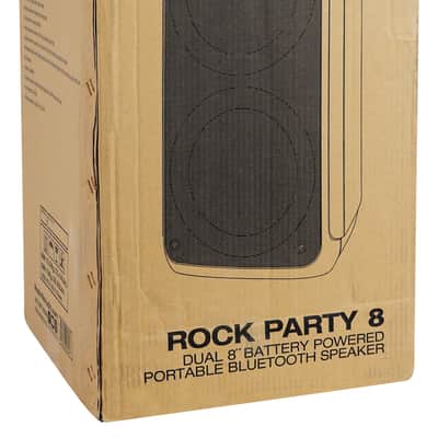 Rockville ROCK PARTY Dual 8" Wireless Rechargeable Karaoke Machine System w/Mic image 13