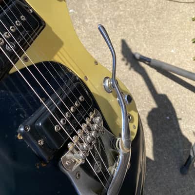 Vintage 1965 Mosrite Ventures Model Vibramute Ink Blue image 22