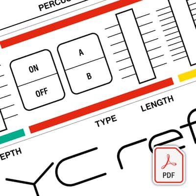 Yamaha YC Reface  - Beautifully Illustrated Blank Patch Sheet PDF