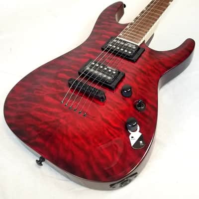 ESP LTD MH-200QM, Quilted Maple Top, Mahogany Body, See Thru Black Cherry image 1