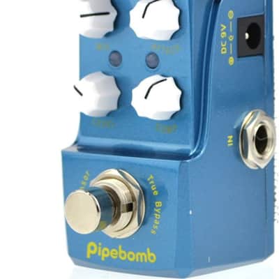 Joyo JF-312 Pipebomb Compressor True Bypass Mini Pedal w/ Patch Cables image 5