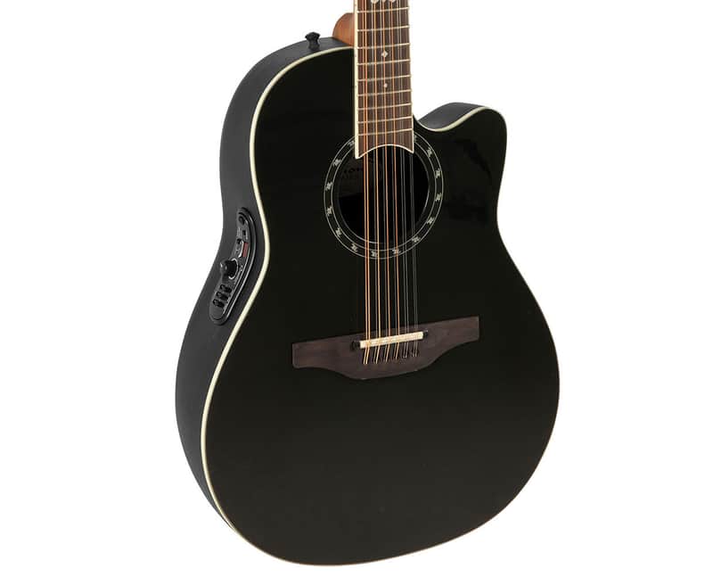 Ovation Pro Series Standard Balladeer 2751AX-5 12-String A/E - Black - B-Stock image 1