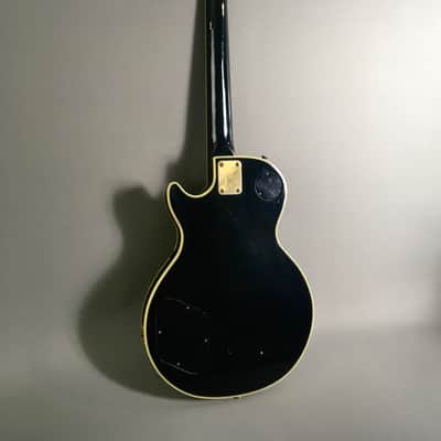 Vintage 1969 Matsumoku MIJ Aspen Single Cut Les Paul Piano Black LP Aged Gold HSC 7.1 lb image 7