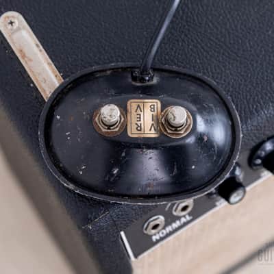 1964 Fender Deluxe Reverb Vintage Black Panel Pre-CBS Tube Amp AB763 w/ Ftsw image 23