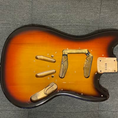Fender Mustang MG69 body Japan 2000s Sunburst image 1