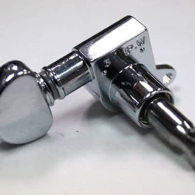 Grover Mini Rotomatic 6 In-Line, 205C6 Tuning Machines, Chrome image 6