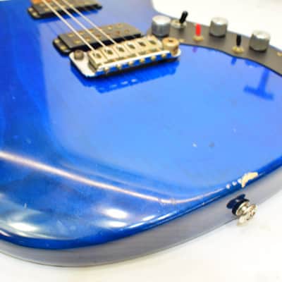Vintage 1980's G&L F-100 Series II Electric Guitar, Transparent Blue w/ Case image 9