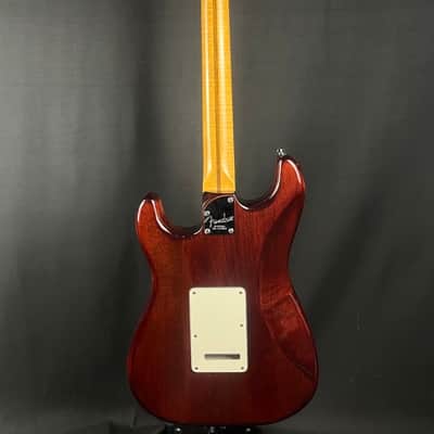 Fender American Select Series Stratocaster w Flame Maple cap 2011 - Gloss Dark Cherry Burst image 6