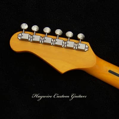 Custom Shop Patriot-Red, White and Blue Strat + Working Bridge Tone+Treble Bleed+SRV Pickups + Treble Bleed Circuit + '59 Style Neck with "C" Profile+ Setup+ Leveled, Crowned and Polished Frets+ Kluson Style Vintage Tuners! image 6