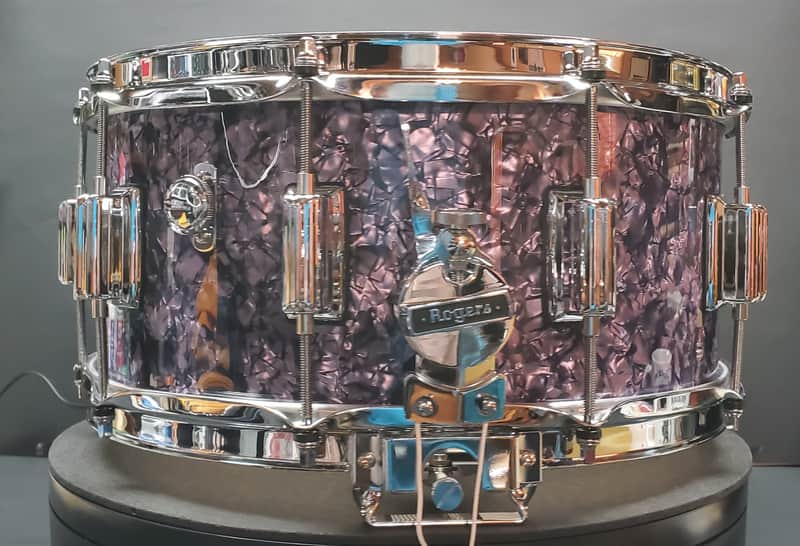 Rogers No.37PDP 6.5"X14" Dyna-Sonic Snare Drum S/N D3670 - Purple Diamond Pearl VIDEO !!! image 1