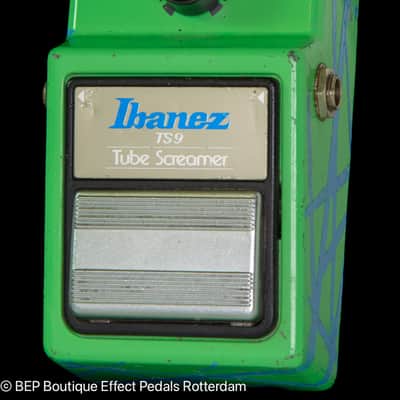 Ibanez TS-9 Tube Screamer 1982 Japan s/n 179100 Black Label with Texas Instruments RC4558P op amp, The Edge U2 image 5
