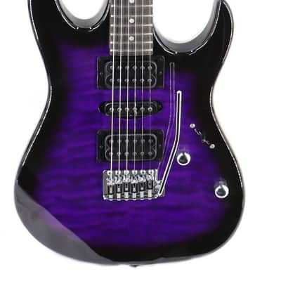 Ibanez GIO GRX70QA Electric Guitar - Transparent Violet Sunburst image 3