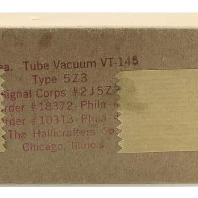 2 pcs. VINTAGE 1964 RCA 5Z3 VT-145 BLACK PLATE NOS VACUUM TUBES image 8