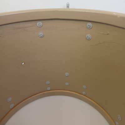 Slingerland 16x18"Chrome Over Wood Floor Tom Magnum Vintage 3ply Maple Drum 1970 image 10