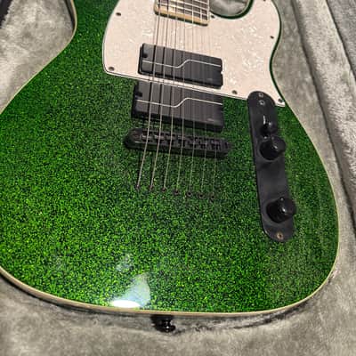 ESP LTD SCT-607B Stephen Carpenter Signature 2019 - Present - Green Sparkle image 2