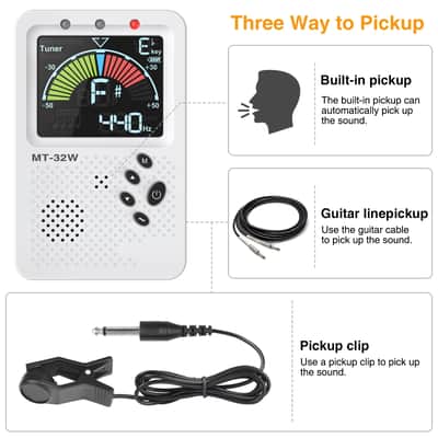 LEKATO 3 In 1 Digital Universal Guitar Bass Metronome Tuner Tone Generator US image 4