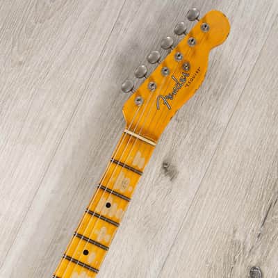 Mint Fender Custom Shop S23 Limited Edition 1950 Double Esquire Heavy Relic Guitar, Aged White Blonde image 9