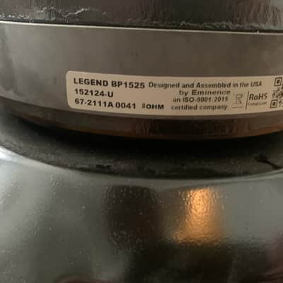 Eminence Legend BP 1525 15" bass speaker Brand new - standard image 3