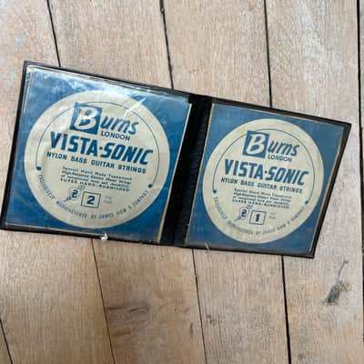 1960’s Burns Vista-Sonic Bass Strings Sleeve Vintage Rare Case Candy image 2