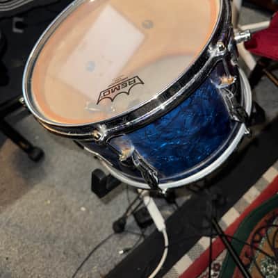 Vintage 60s Premier 12 x 8 Rack Tom Diamond Pearloid Blue image 4