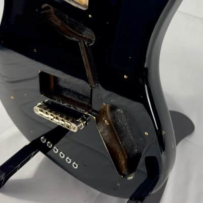 Squier Vista Venus Series Electric Guitar Body MIJ Japan 1996 - Gloss Black image 5