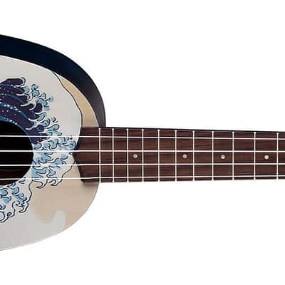 Luna Uke Great Wave Pineapple w/ Gigbag UKE GWP image 1