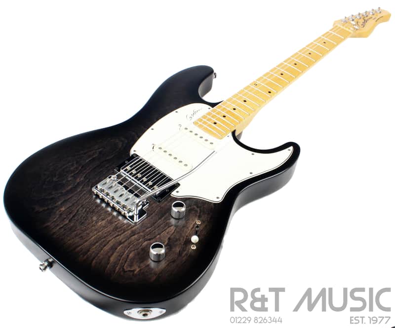Godin Session SG MN Electric Guitar in Blackburst image 1
