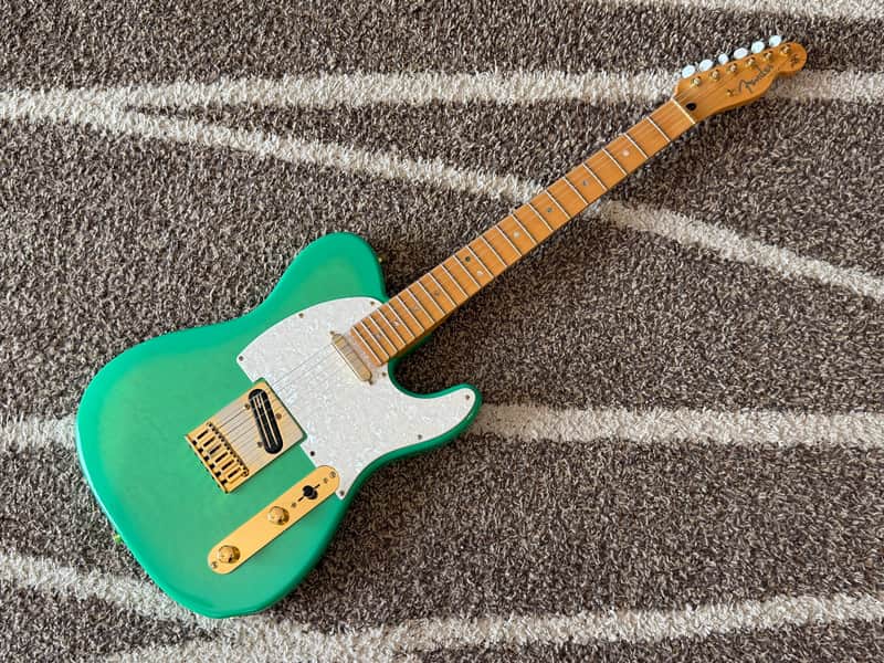 2003 Fender TLR-135 RK Richie Kotzen Signature Telecaster MIJ Seafoam Green Sunburst Made in Japan