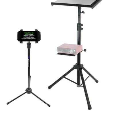 Rockville RLS67 Laptop Tablet Stand w/ Tripod, Tilt and Grip + Smartphone Stand image 1