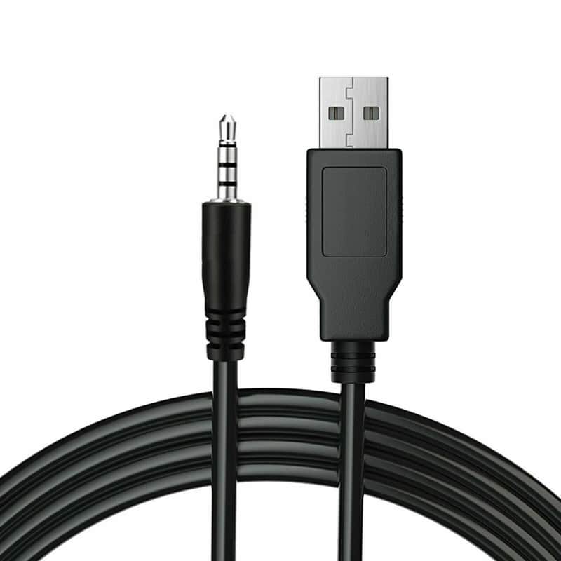 New 3.5mm Car AUX Audio Plug Jack Male to USB 2.0 OTG Cord Converter Adapter Cable image 1