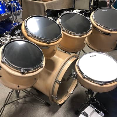 Peavey Radial Pro 6 piece drum set 2000 natural satin image 6