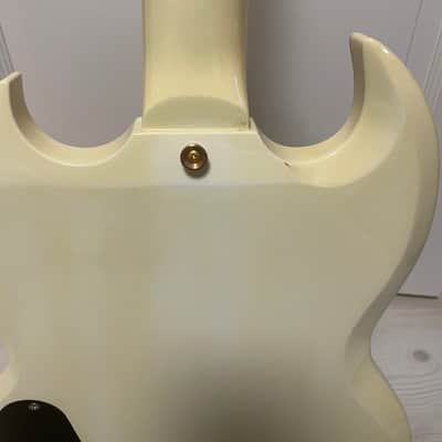 Burny Les Paul custom 61 SG 1980s - lacquer image 13