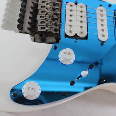 Blue Mirror Front route HSH Pickguard fits* Ibanez (tm) Jem JR image 4