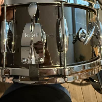 Gretsch G4164SS USA Custom Solid Steel 6.5x14" 10-Lug Snare Drum 2012 - Present - Black Nickel-Plated image 2