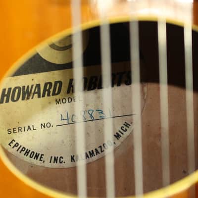 Epiphone Kalamazoo Howard Roberts Hollow Body Electric Guitar 1960's Cherry Sunburst image 9