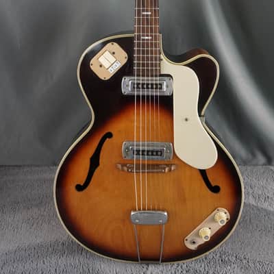 Teisco EP-14 1960s - Brown Burst Hollow Body Electric image 2