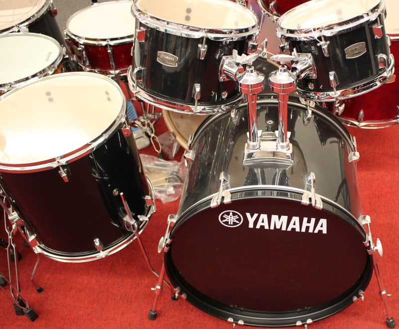 2021 Yamaha Rydeen 5 Piece Drums Set Black Sparkle w/Hardware (No Cymbals) image 1