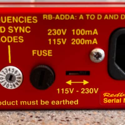 Sonifex RB-ADDA Analogue to Digital Converter 2000s - Red Metal image 7