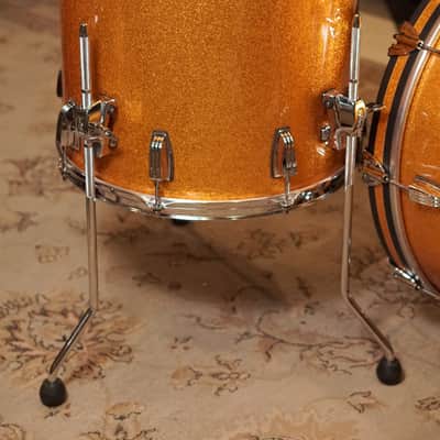 Ludwig 13/16/22" Classic Maple Fab Drum Set - Gold Sparkle image 8