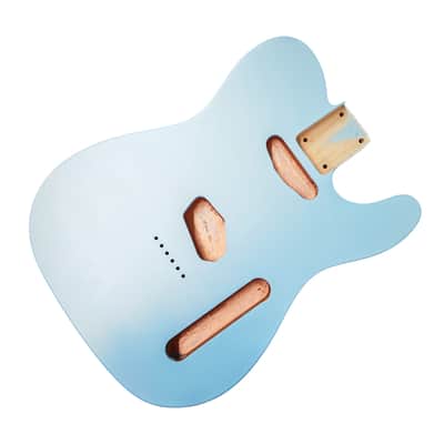 T-Style Daphne blue alder guitar body image 2