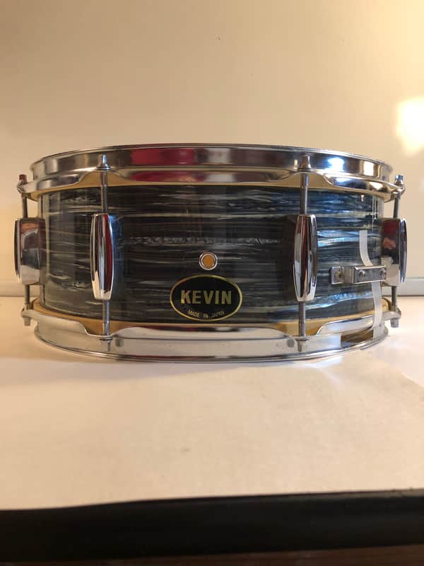 Kevin  Brand Snare Drum  Made in Japan - Black Oyster Pearl BOP image 1