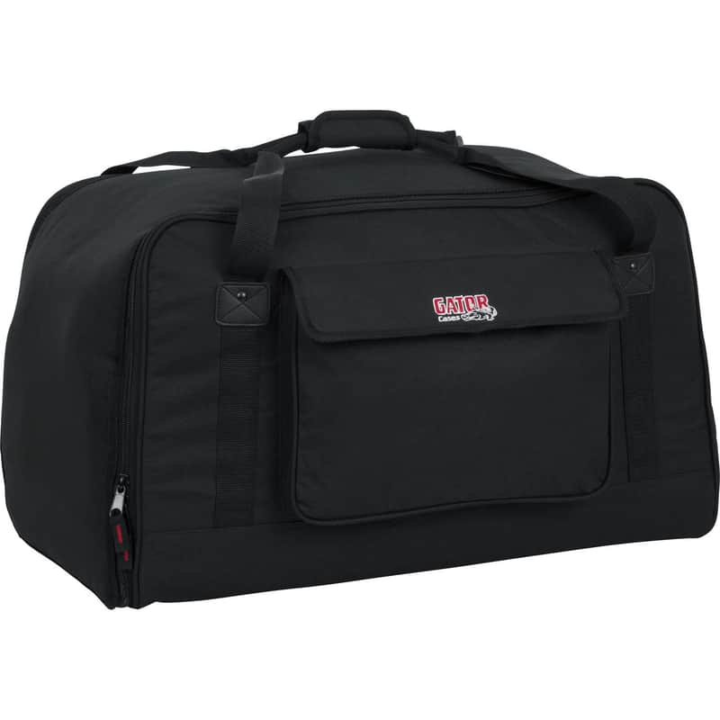 (2) EAW LA121 - 12″ 1500W 2-Way Active Speaker, Cart, (2) Gator Tote12 Bundle image 1