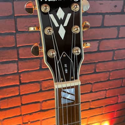 2005 Washburn HB35 Semi-Hollow Electric Guitar- Natural Gloss - w/ Hard Case image 5