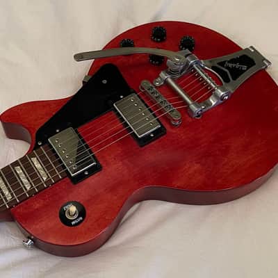 2012 Gibson Les Paul Studio Bigsby Vibrato - Heritage Cherry Satin - Free Pro Setup image 6