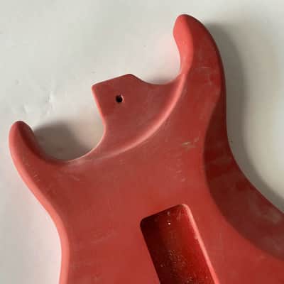 Red HSS Basswood Guitar Double Cutaway Body image 4