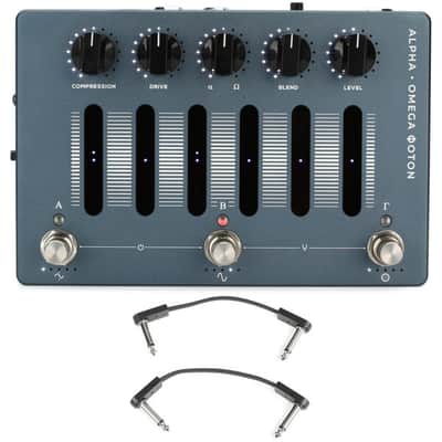 Darkglass Alpha-Omega Photon Bass Distortion/Compression Pedal with 3 Patch Cables image 2