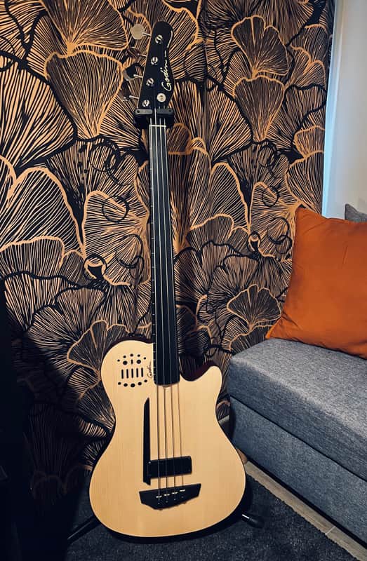 Godin A4 Ultra Fretless Natural | Reverb